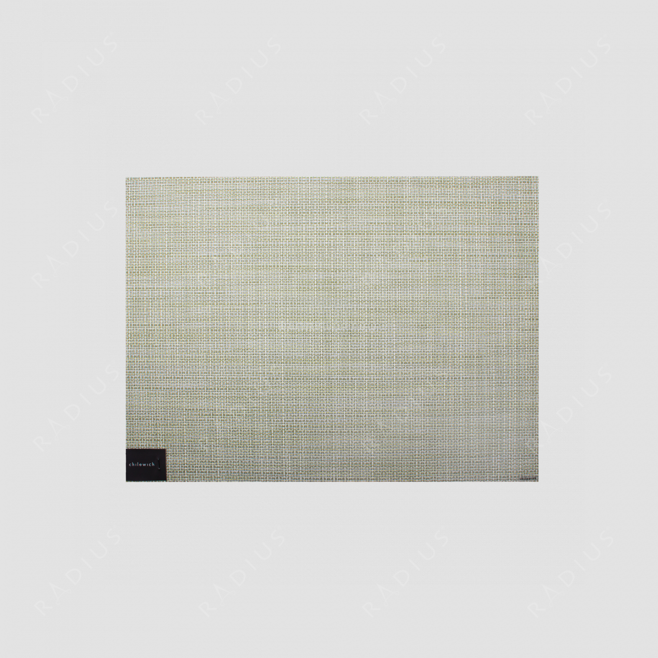 Салфетка подстановочная, жаккардовое плетение, винил, (36х48), Matcha, серия Mini Basketweave, CHILEWICH, США