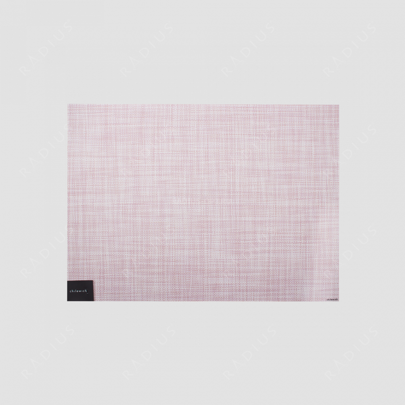 Салфетка подстановочная, жаккардовое плетение, винил, (36х48), Blush, серия Mini Basketweave, CHILEWICH, США