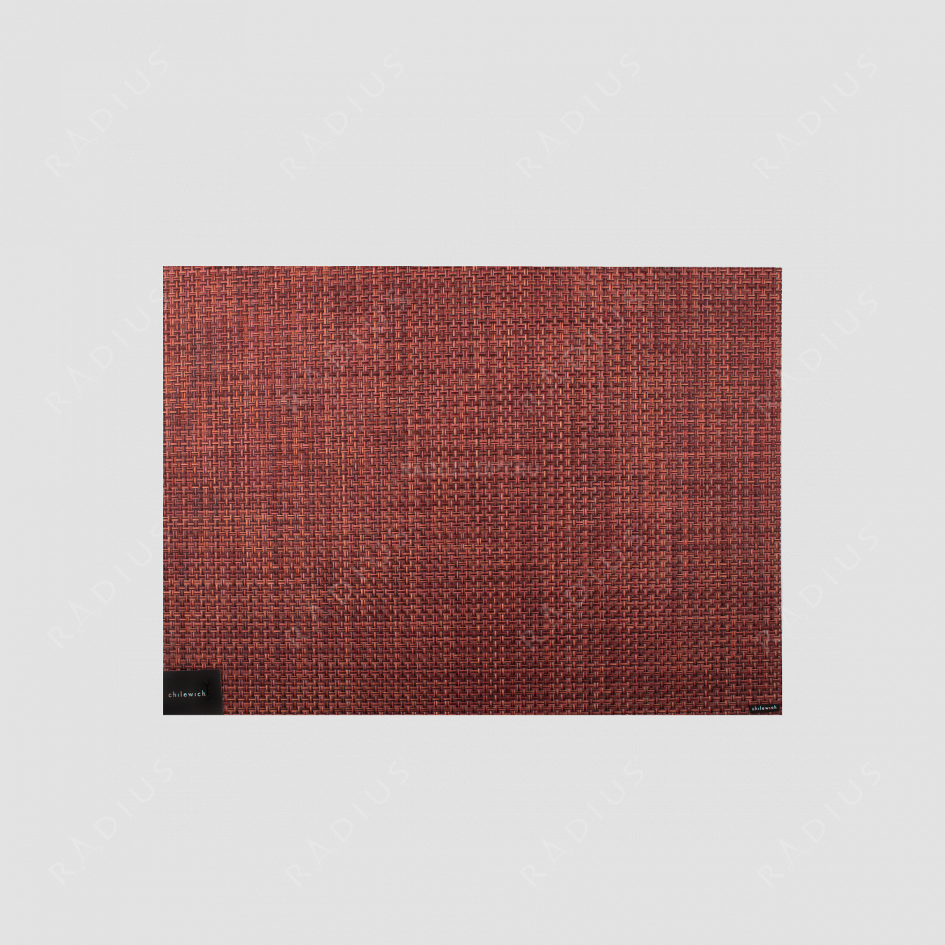 Салфетка подстановочная, жаккардовое плетение, винил, 36х48 см,  Pomegranate, серия Basketweave, CHILEWICH, США